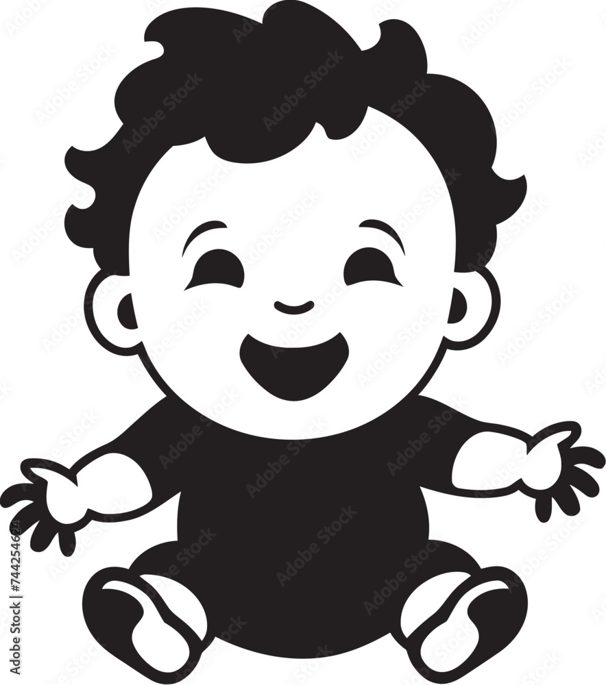 Cuteness Overload Laughing Infant Logo Darling Chuckles Baby Laugh Emblem Cuteness Overload Laughing Infant Logo Darling Chuckles Baby Laugh Emblem