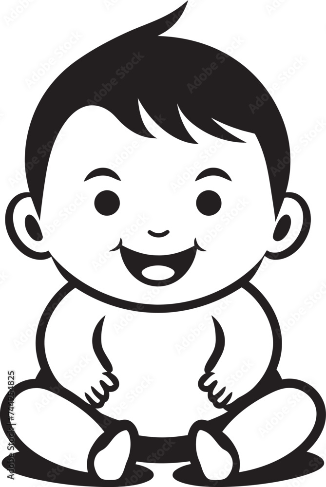 Vibrant Baby Giggles Icon Logo Graphic Design Spirited Infant Laughter Emblem Vector Illustration Vibrant Baby Giggles Icon Logo Graphic Design Spirited Infant Laughter Emblem Vector Illustration