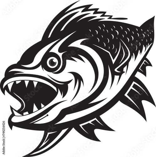 Island Impressions Exotic Fish Logo Tropical Temptations Black Iconic Fish Iconography
