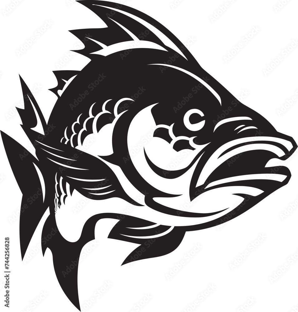 Spectral Swim Feared Mascot Logo Design Chaos Chaser Black Vector Mascot Graphics