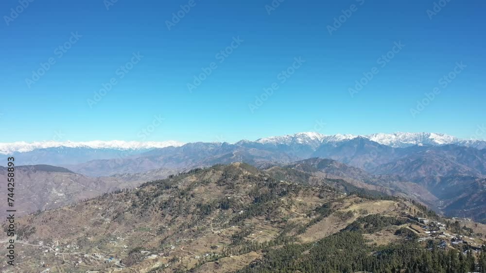 Aerial video over snowy mountains in northern area in Pakistan Swat Aerial video over snowy mountains in northern area in Pakistan Swat