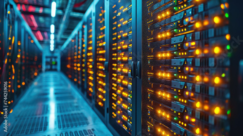 data center, cryptocurrency mining, wires, neon, motherboard, modern technology, electronics, engineering infrastructure, IT, computer, equipment, server, information, network, internet