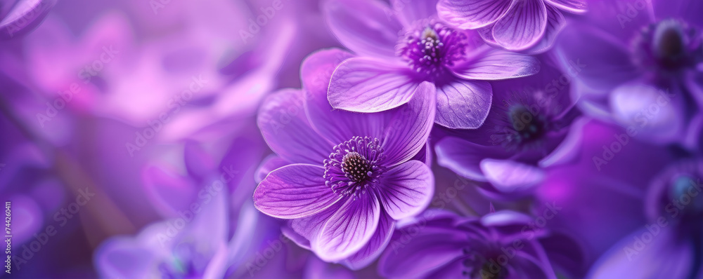 Obraz premium Delicate Violet Flower Background 