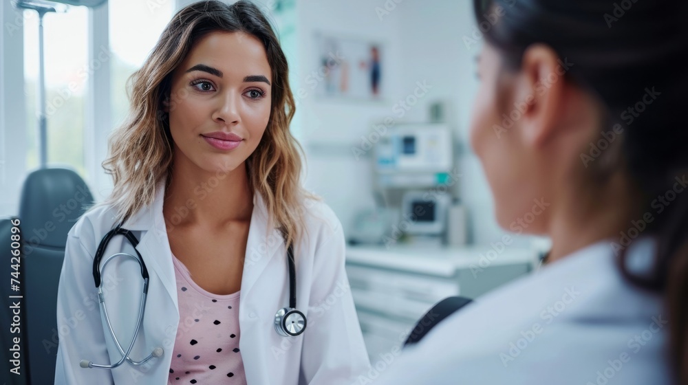 young woman in a doctor's office generative ai young woman in a doctor's office generative ai