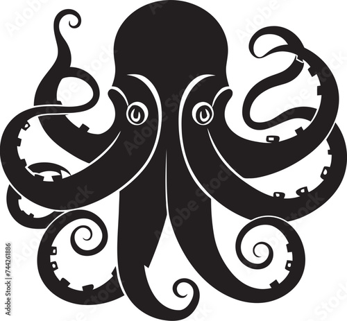 Ink Infusion Vector Octopus Design Subaquatic Sentinel Black Octopus Logo