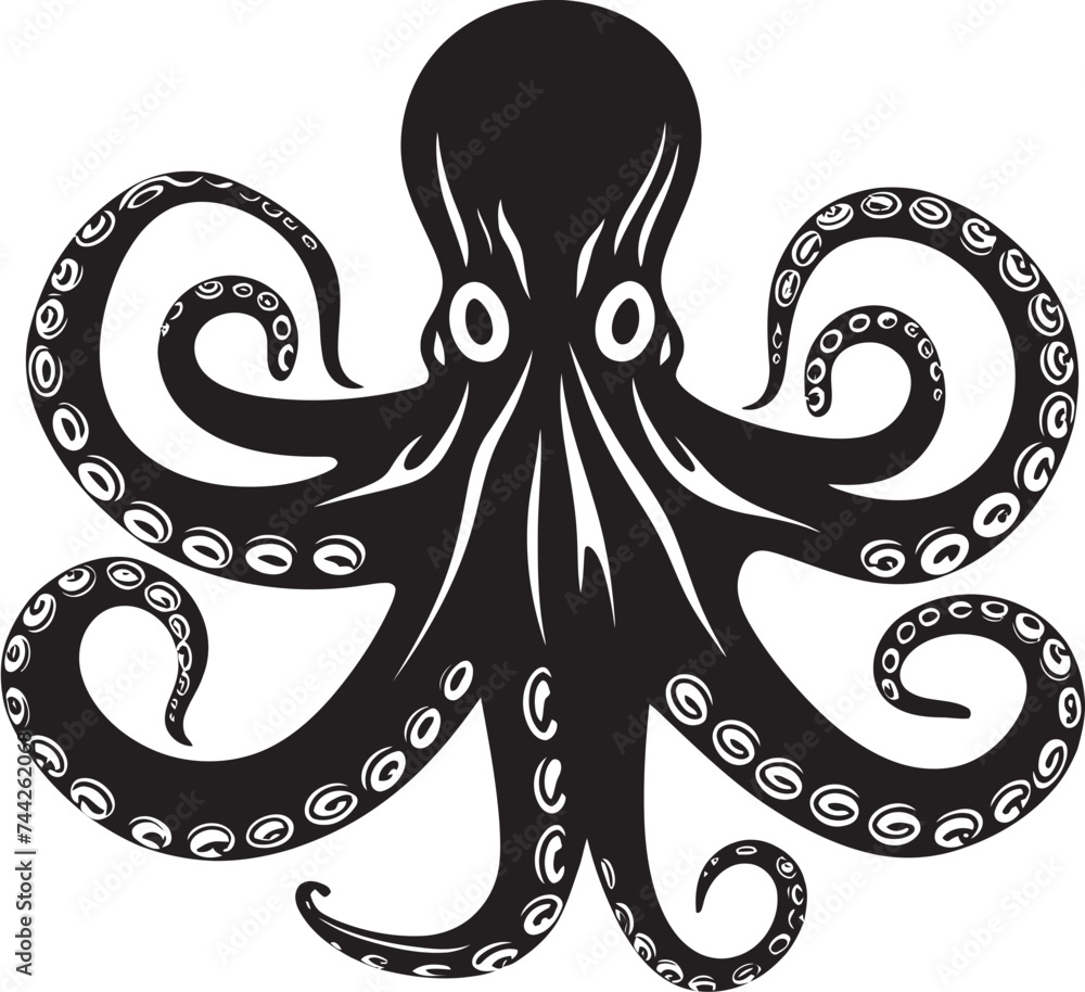 Aqua Arbiter Octopus Icon Design Squid Sovereign Vector Logo Emblem Aqua Arbiter Octopus Icon Design Squid Sovereign Vector Logo Emblem