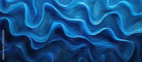 A captivating blue ripple on a felt background creates a mesmerizing blue ripple effect on a soft felt surface.