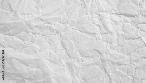 Grunge wrinkled white color paper textured background; high-resolution texture for design