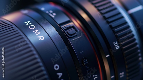 Product Photography, Close-up of a DSLR camera lens