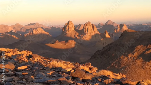 The Hoggar Mountains in Tamanrasset, Algeria