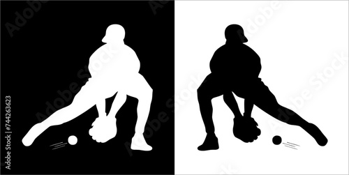 Illustration vector graphics of baseball icon