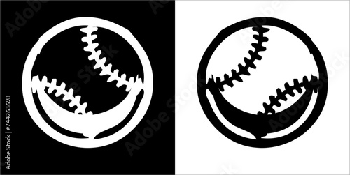 Illustration vector graphics of baseball icon
