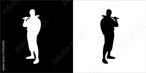 Illustration vector graphics of baseball icon