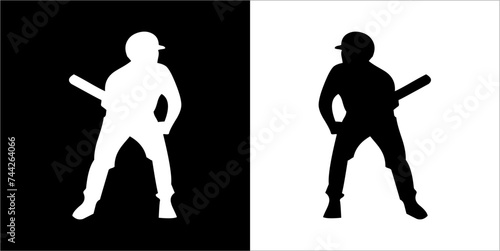 Illustration vector graphics of baseball icon