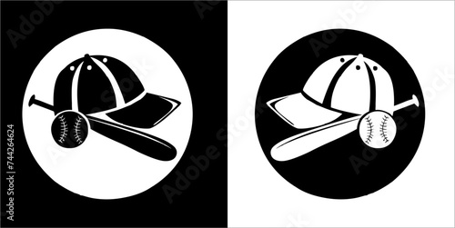 Illustration vector graphics of baseball icon