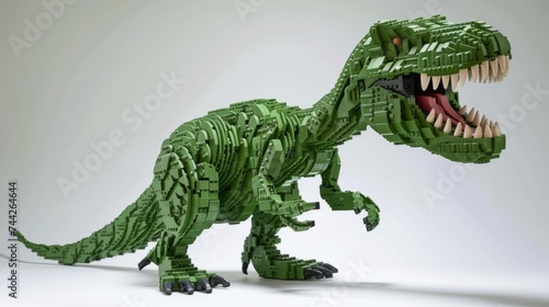 tyrannosaurus rex made of legos generative ai © Francheska