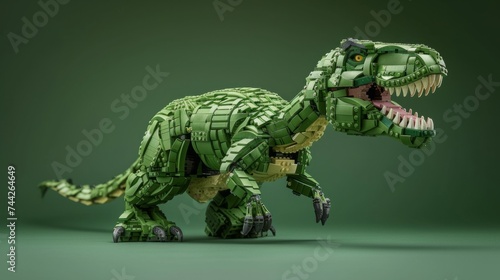 tyrannosaurus rex made of legos generative ai