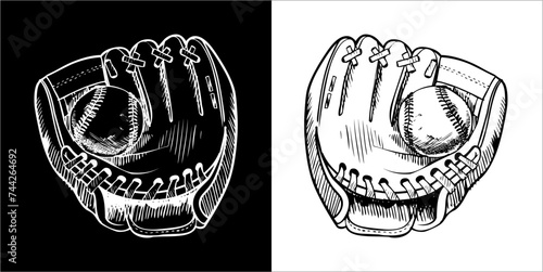 Illustration vector graphics of baseball icon