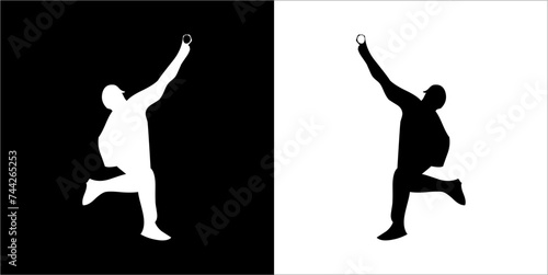 Illustration vector graphics of baseball icon