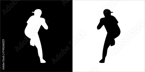 Illustration vector graphics of baseball icon
