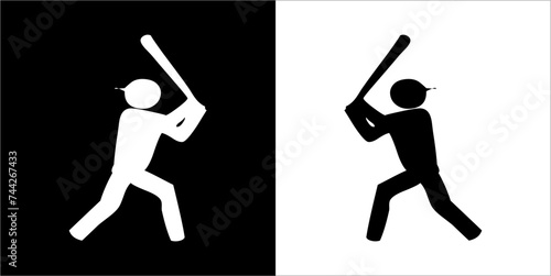 Illustration vector graphics of baseball icon