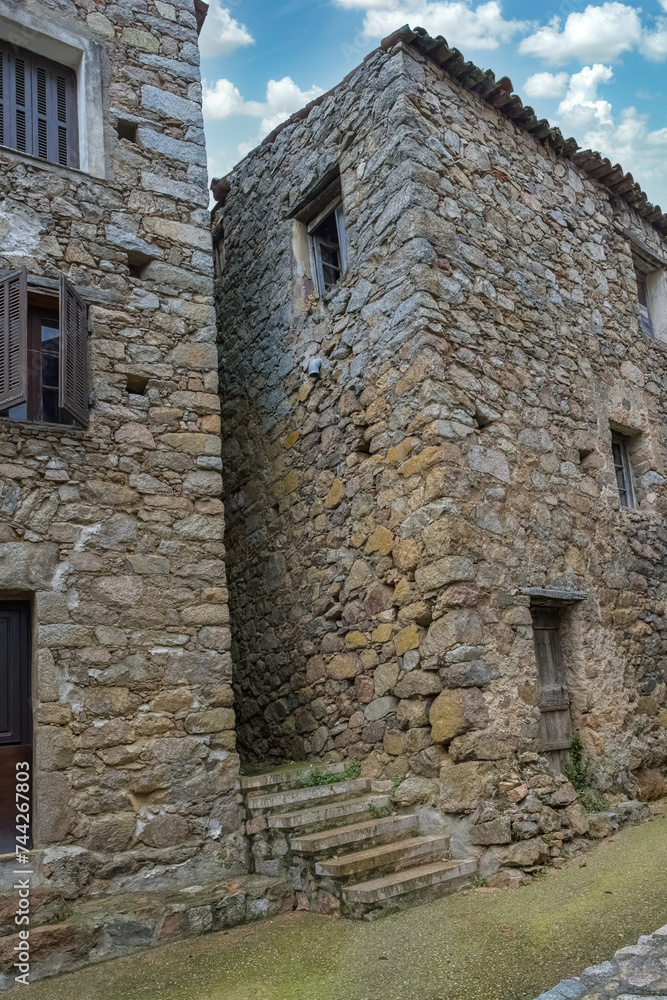 Piana village in Corsica
