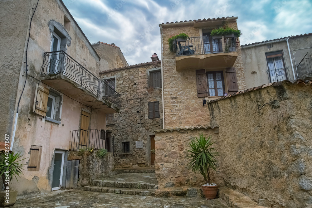 Piana village in Corsica
