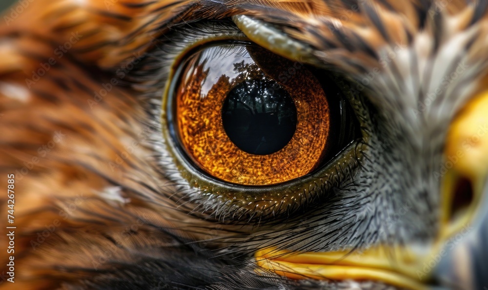 Close up of the eye of a golden eagle Close up of the eye of a golden eagle