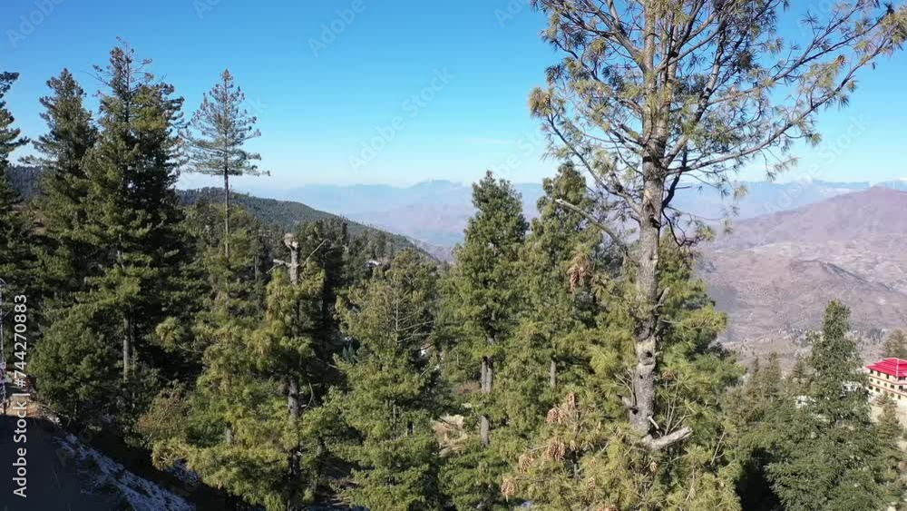 Aerial video over snowy mountains in northern area in Pakistan Swat Aerial video over snowy mountains in northern area in Pakistan Swat