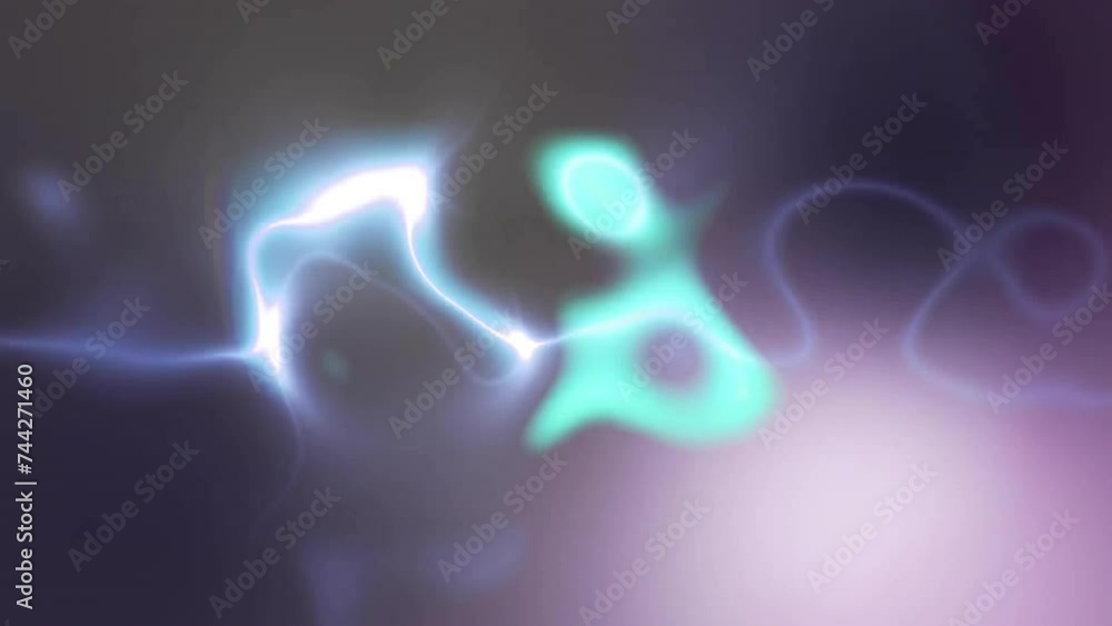 Animation of shapes of blue light on black background Animation of shapes of blue light on black background
