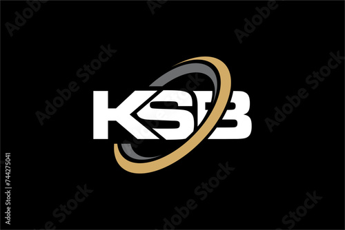 KSB creative letter logo design vector icon illustration