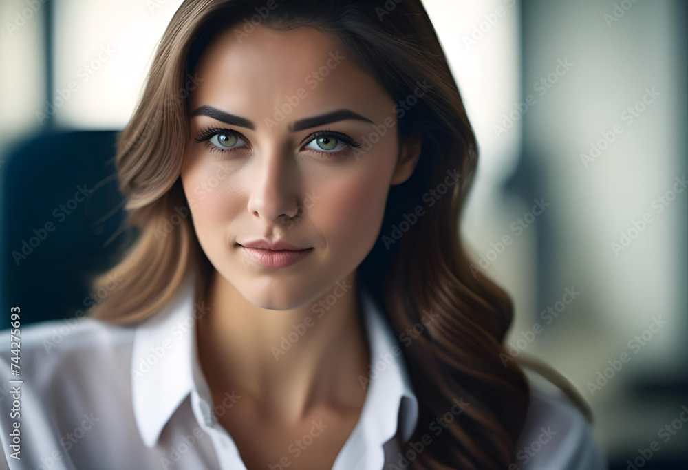 Attractive Young Beautiful Business Woman, Good Looking Confidence Woman Attractive Young Beautiful Business Woman, Good Looking Confidence Woman