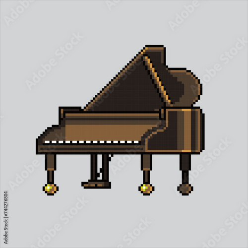 Pixel art illustration Keyboard. Pixelated piano. Keyboard piano music instrument.
pixelated for the pixel art game and icon for website and video game. old school retro.