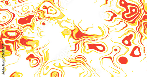 Abstract swirling orange and red pattern illustration