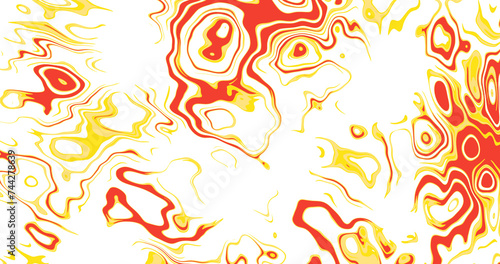 Abstract swirling orange and red pattern illustration