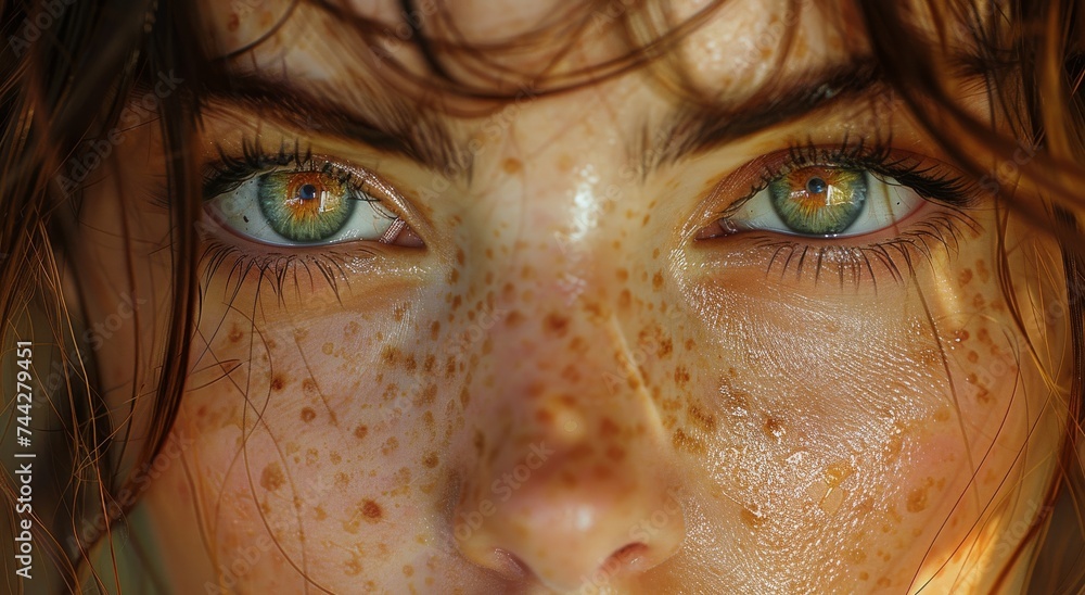 A mesmerizing portrait of a girl's face, with delicate eyelashes and a flawless skin, captured in a captivating close-up of her alluring eyes A mesmerizing portrait of a girl's face, with delicate eyelashes and a flawless skin, captured in a captivating close-up of her alluring eyes