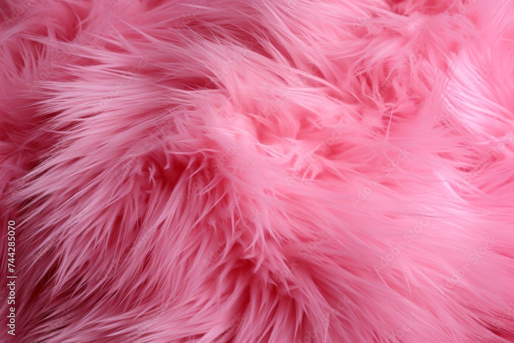 Fluffy Pink Fur Fabric Texture Background. Warm Soft Long Hairy Faux Fur. Close-up Skin Wool. High Quality Image for Advertisement, Placard, Banner, Poster, Web Design, and Book Cover Fluffy Pink Fur Fabric Texture Background. Warm Soft Long Hairy Faux Fur. Close-up Skin Wool. High Quality Image for Advertisement, Placard, Banner, Poster, Web Design, and Book Cover