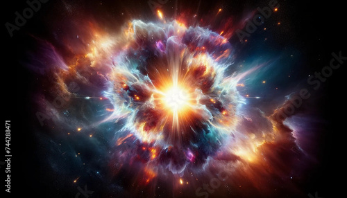 A supernova explosion in the depths of space, illustrating the awe-inspiring power of such cosmic events
