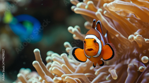 Nemo found swims near the coral. Generative Ai