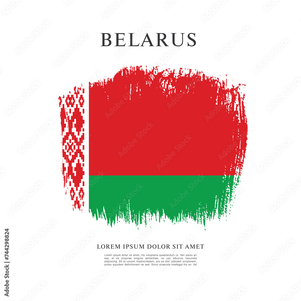 flag of belarus vector illustration flag of belarus vector illustration
