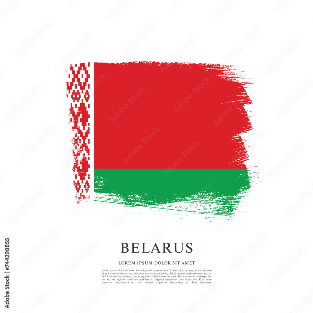 flag of belarus vector illustration flag of belarus vector illustration