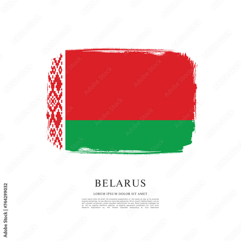 flag of belarus vector illustration flag of belarus vector illustration
