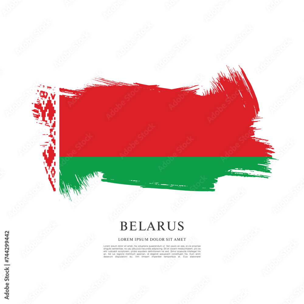 flag of belarus vector illustration flag of belarus vector illustration