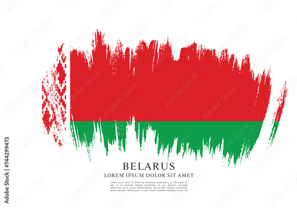 flag of belarus vector illustration flag of belarus vector illustration