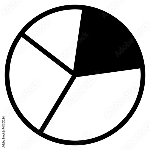 Statistical pie chart / piechart icon