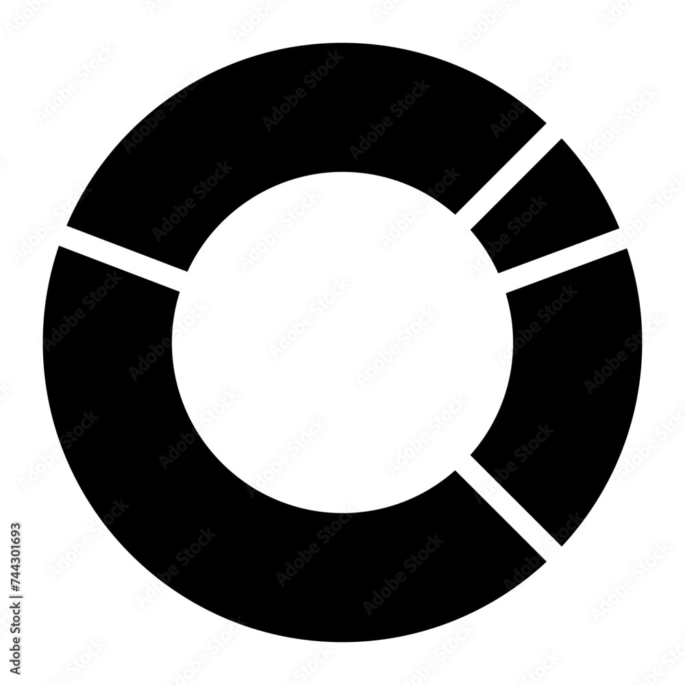 Statistical pie chart / piechart icon Statistical pie chart / piechart icon
