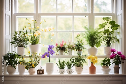 Sunny Window Plant Arrangements  Embracing Biophilic Design in Home Interiors