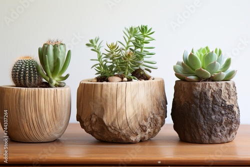 Nordic Chic Wooden Planter Designs: Cactus and Succulent Decor Inspiration photo