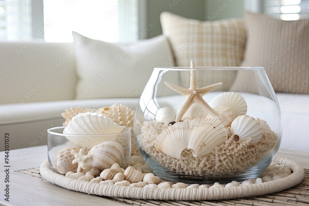 Seashell Coastal Home: Glass Coffee Table Decor Ideas with Stunning Shell Arrangements Seashell Coastal Home: Glass Coffee Table Decor Ideas with Stunning Shell Arrangements