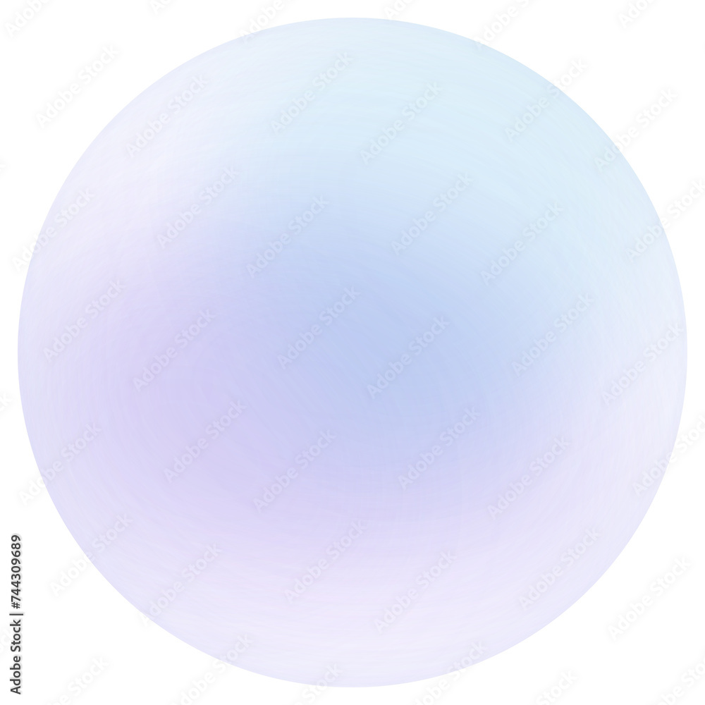 Obraz premium transparent purple and blue ball